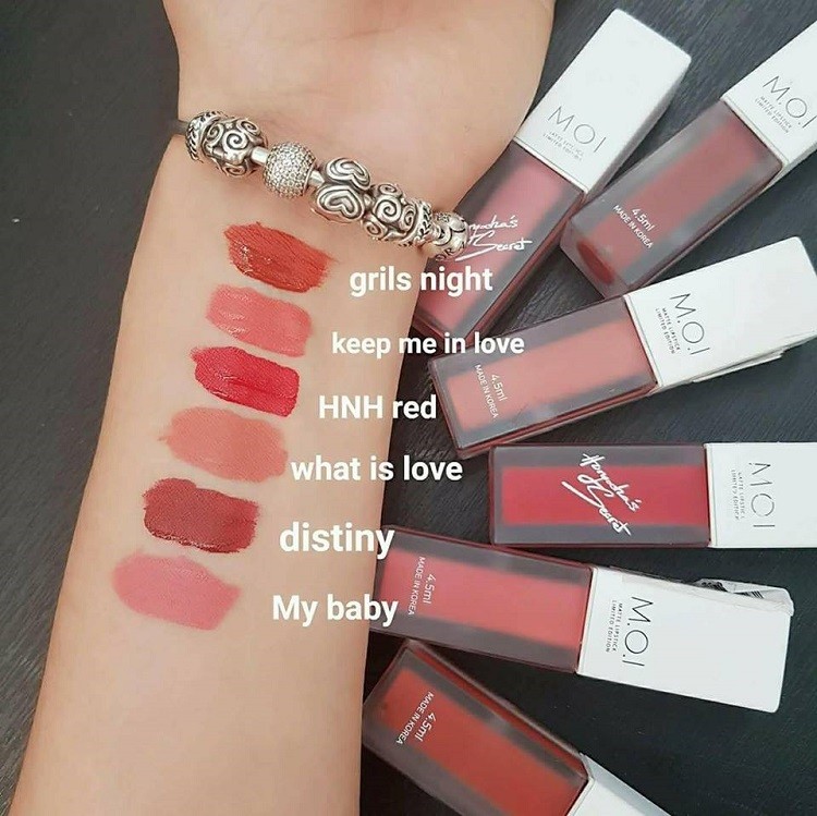 6 màu son hồ ngọc hà