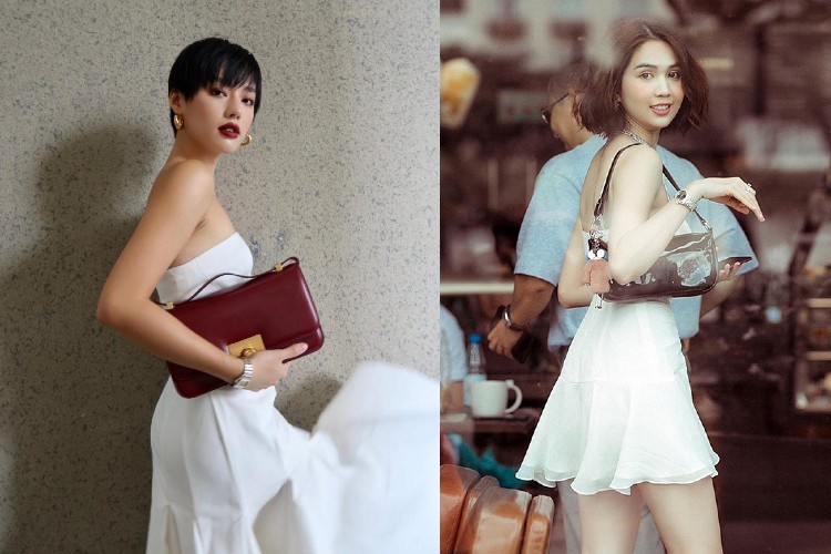 Túi kẹp nách cũng rất hợp với phong cách nhẹ nhàng “sương sương”