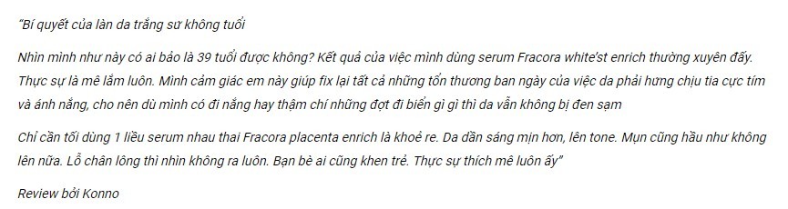 serum fracora white enrich có tốt không, serum fracora white enrich, serum fracora white enrich review, serum fracora white'st enriched, review serum fracora white enrich, serum fracora white enriched, serum fracora white'st enrich, serum nhau thai fracora white placenta extract enrich 30ml, serum trị nám fracora white'st placenta extract enrich