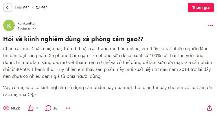 Phản hồi từ người dùng xà phòng cám gạo Thái Lan có tốt không xà phòng cám gạo Thái Lan có tốt không, xà phòng tắm trắng cám gạo sữa Thái Lan, xà phòng kích trắng cám gạo Thái Lan, xà phòng cám gạo vuông review, công dụng xà phòng cám gạo Thái Lan, xà phòng cám gạo thái, xà phòng cám gạo Thái Lan chính hãng, bánh xà phòng cám gạo Thái Lan, công dụng của xà phòng cám gạo Thái Lan, xà phòng cám gạo Thái Lan review, xà phòng cám gạo Thái Lan chính hàng, review xà phòng cám gạo