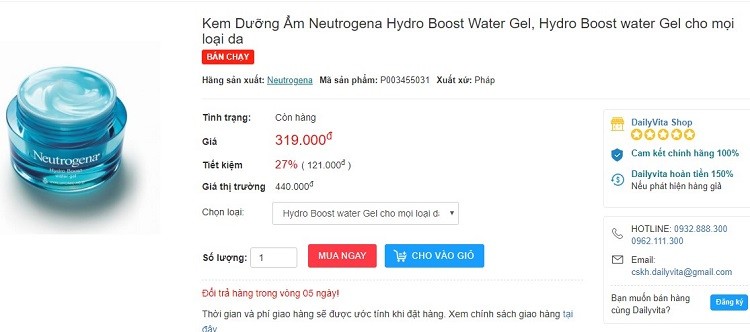 kem dưỡng ẩm Neutrogena cho da khô review kem dưỡng ẩm Neutrogena cho da khô review, kem dưỡng ẩm Neutrogena dành cho da khô, kem dưỡng ẩm cho da khô Neutrogena Hydro Boost, kem dưỡng ẩm Neutrogena Hydro Boost water cho da khô, kem dưỡng ẩm Neutrogena cho da khô có tốt không