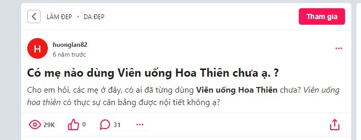 Có mẹ nào dùng viên uống Hoa Thiên chưa viên uống Hoa Thiên giá bao nhiêu, có mẹ nào dùng viên uống Hoa Thiên chưa, viên uống Hoa Thiên có tốt không, viên uống Hoa Thiên giá, viên uống Hoa Thiên phú, viên uống Hoa Thiên bị thu hồi, viên uống Hoa Thiên bao nhiêu tiền, viên uống Hoa Thiên webtretho, tác dụng của viên uống hoa thiên, viên uống Hoa Thiên và bảo xuân cải nào tốt, viên uống Hoa Thiên uống bao lâu thì có tác dụng, so sánh viên uống Hoa Thiên và sắc ngọc khang