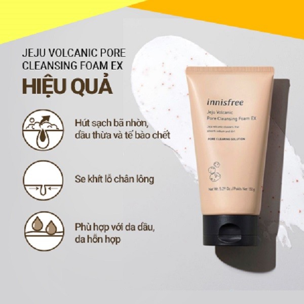 sữa rửa mặt tro núi lửa innisfree review, sữa rửa mặt tro núi lửa innisfree, sữa rửa mặt innisfree tro núi lửa mẫu mới, sữa rửa mặt tro núi lửa innisfree 150ml