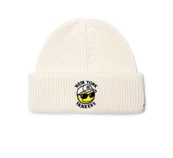 Mũ Len MLB New York Yankees 3ABNMS126-50IVS Màu Trắng đẹp