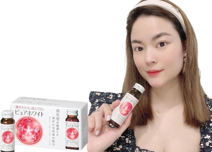 collagen shiseido pure white dạng nước