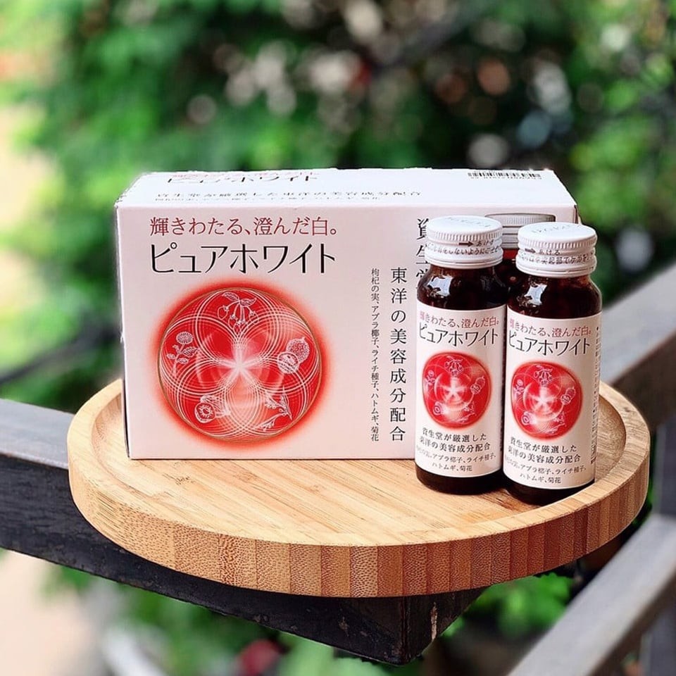 nước uống trắng da Shiseido Pure white