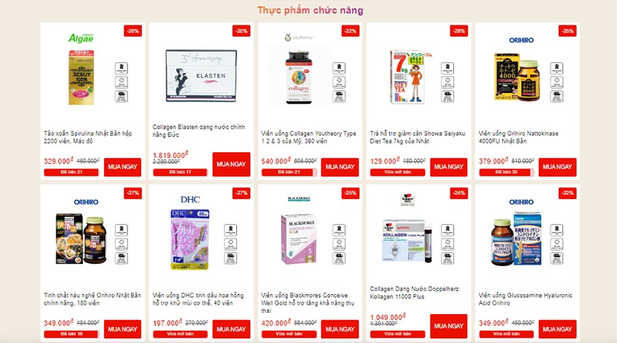 Chiaki sale các sản phẩm chăm sóc cơ thể