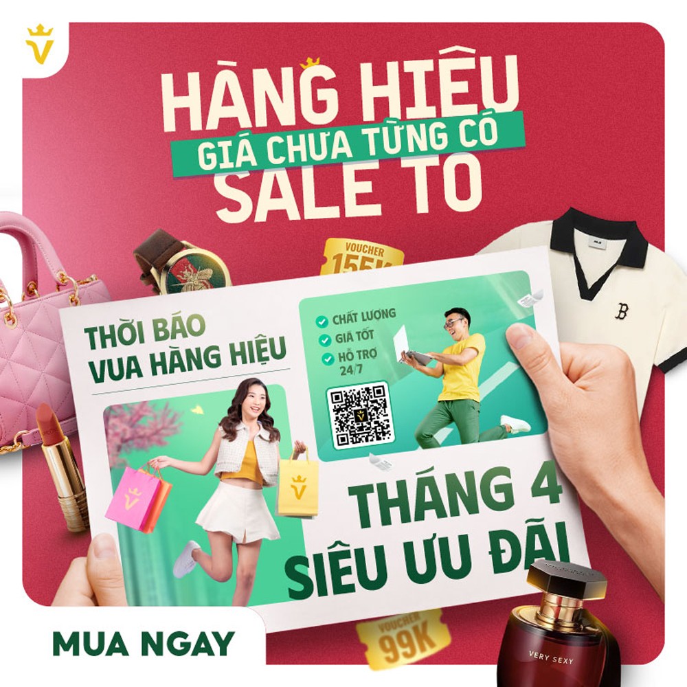 Săn sale 04.04 tại Vua Hàng Hiệu